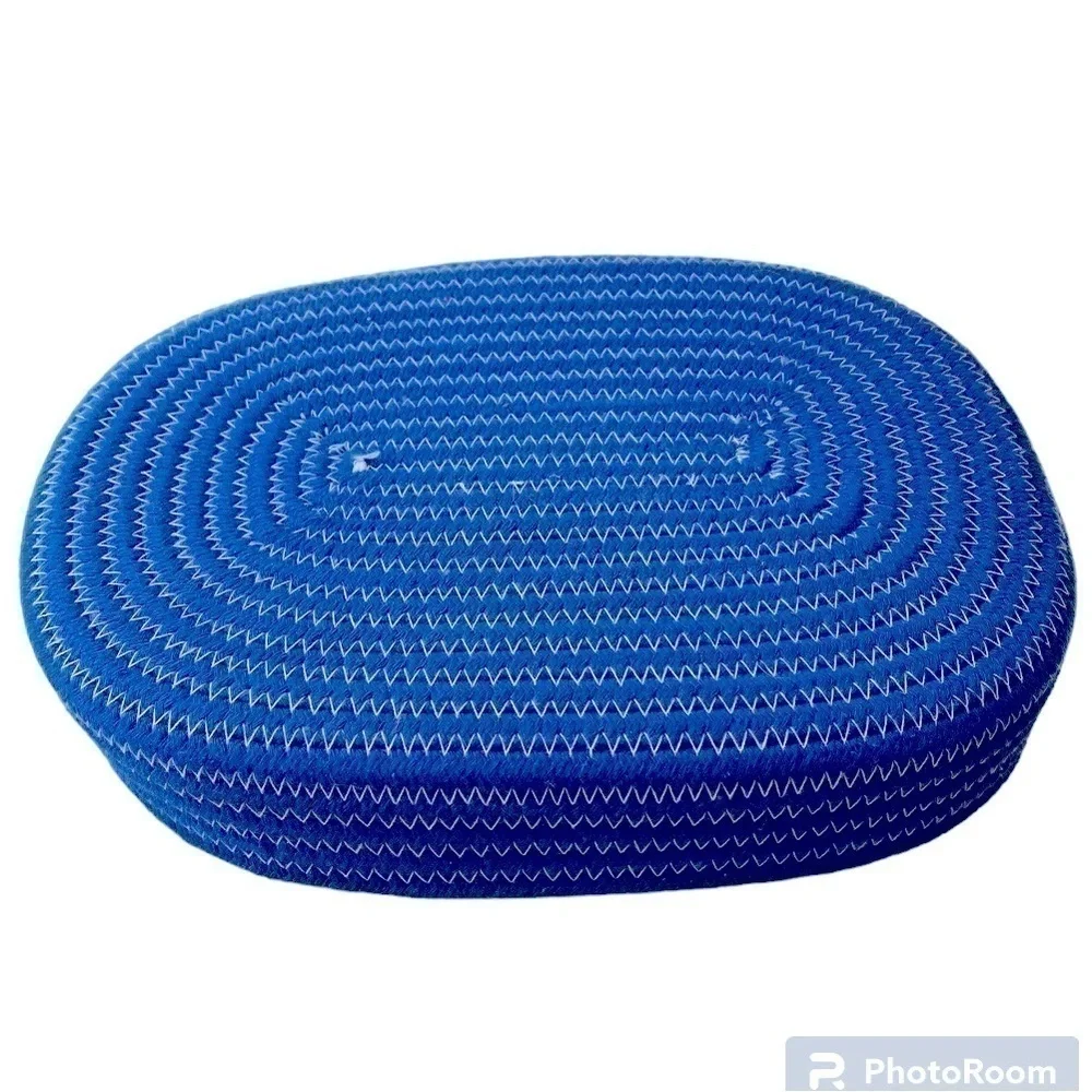 WOVEN BLUE BASKET